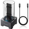 ‎CHAB GmbH GRAUGEAR 40Gbps M.2 NVMe SSD Docking Station, USB 4 External Docking Station wit