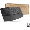 ‎Logitech Logitech ERGO K860 Split Wireless Keyboard for Business - Ergonomic Design, Secu