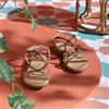 Soffice Sogno Sandali in pelle con doppie fascette e tacco 1,5 cm