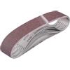 Einhell - Set di 5 nastri abrasivi originali (accessori per levigatrice a nastro, 5 nastri abrasivi per levigatrice a nastro, 50 x 686 mm, 2 x P60, 2 x P80, 1 x P120)