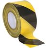 Sealey Btby Hazard warning Barrier tape 80 mm x 100 metri nero/giallo non adesivo
