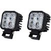 papasbox 2pcs 12W Faro da Lavoro, LED Auto Luce da Lavoro Faro, 5000LM, Impermeabile IP67, DC 12-24V Fendinebbia Luci per Off Road SUV ATV Camion Barca Mining