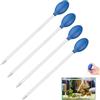 RTSHUK 4 pipette in acrilico per coralli, 30 cm e 40 cm, per acquario, pipetta lunga per coralli, scambiatore d'acqua per pesci marini, coralli, gamberetti (blu)