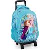 Frozen Disney Frozen Elsa e Anna - Zaino trolley staccabile per scuola elementare, Ergonomico, 43x33x15 cm