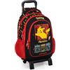 Pokémon Pikachu - Zaino trolley staccabile per scuola elementare, Ergonomico, 43x33x15 cm