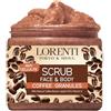 LORENTI TOKYO & SEOUL Lorenti Scrub al caffè viso e corpo, olio di jojoba e vitamina E, anticellulite, smagliature, rughe, disintossicante, 500 ml