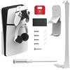 BeisDirect Staffa per montaggio a parete Supporto da parete PS5 SLIM per Playstation 5 Slim Disc/Edizione digitale, ripiano da parete PS5 SLIM con supporto controller rimovibile e gancio per cuffie (Bianco)