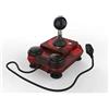 RetroRadionics ArcadeR Joystick standard a 9 pin compatibile con Atari, Commodore, Sega ecc., Colori:Transparent rot
