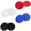 Tiuimk Copri pulsanti per joystick PS4 (confezione da 2) - Nero, Rosso, Blu, Bianco - Compatibile con controller PlayStation 4 - Sostituzione, protezione, facile da sostituire - Materiale plastico di