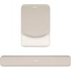 MOSISO Tappetino Mouse con Poggiapolsi&Tastiera Set Rettangolare Ergonomico | Tappetino Antiscivolo Base Casa/Ufficio Dolore Sollievo&Facile Digitare Mouse Pad&Rialzato Memoria Schiuma,Pietra Grigio