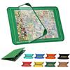 Fiotha Tappetino Puzzle 1000 Pezzi, 80×55 cm Tappetino Portatile, Tavola Pieghevole con 8 Vassoi di Smistamento e Copertura Trasparente, Tavola Leggera in Feltro per Amanti dei Puzzle (Verde)