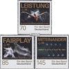 Prophila Collection GermaniaD (Germania.Germania) 3307-3309 (Completa Edizione) MNH ** MNH 2017 Tedesco Sport Aid (Francobolli per i Collezionisti) Sport Acquatici (Nuoto/Vela...)