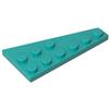 XYEIUGO 54384 Piastra Circolare Cuneo 6x3 Sinistra 50 Pezzi GDS-551 compatibile con Lego Mattoncini da Costruzione Colore Dark Turquoise