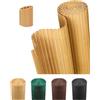 paramondo Canniccio PVC Recinzione Frangivista Triplo Rinforzo Paravista, Resistente ai Raggi UV Resistente, Impermeabile, Protettivo Frangivento per Giardino, Balcone & Terrazza, 60 x 500 cm, bambù
