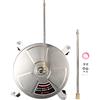 Haofy Spazzola per Idropulitrice 15 Pollici 4000 PSI in Ottone e Acciaio Inossidabile con 4 Ruote e Connettore Rapido 1/4, Pulizia 5 Volte Pi¨´ Veloce per Cortili e Cantieri, Officine, Aziende Agricole