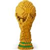 Atomic building Coppa del Mondo da Costruire con Mini Blocchi. Trofeo 3D da Collezione. Figura D