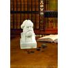 KIKKERLAND Das Kapital Coin Bank, Ceramic, White Karl Marx