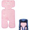 Mikiuly Cuscino per Passeggino, Copriseduta Passeggino Antisudore,Copriseduta Passeggino Estivo, Materassino Passeggino Universale, Copriseduta Estivo per Passeggino,Rosa