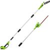 Greenworks G40PSH Sega e Tagliasiepi ad Asta a Batteria 2 in 1, Tracolla, Barra della Sega ad Asta 20cm, Lame Tagliasiepi Doppia Azione 51cm, SENZA Batteria 40V e Caricabatterie, Garanzia 3 Anni
