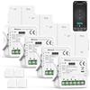 Maxcio Interruttore Tapparelle WIFI con telecomando RF, Relè per Modulo Tapparelle con Funzione Percentuale, Timer, Controllo Voce e Tramite App, Compatibile Con Alexa/Google Home, Smart Life, 4 Packs