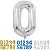 Yoyoin Palloncini Compleanno 0 Anni Argento Palloncino XXL Di 100 Cm Foil Gigante Numero 0 Numeri Gonfiabili Bambino Ragazzo Compleanno Anniversario Decorazione Feste (Argento)