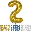 Yoyoin Palloncini Compleanno 2 Anni Oro Palloncino XXL Di 100 Cm Foil Gigante Numero 2 Numeri Gonfiabili Bambino Ragazzo Compleanno Anniversario Decorazione Feste (Oro)