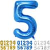 Yoyoin Palloncini Compleanno 5 Anni Blu Palloncino XXL Di 100 Cm Foil Gigante Numero 5 Numeri Gonfiabili Bambino Ragazzo Compleanno Anniversario Decorazione Feste (Blu)