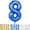 Yoyoin Palloncini Compleanno 8 Anni Blu Palloncino XXL Di 100 Cm Foil Gigante Numero 8 Numeri Gonfiabili Bambino Ragazzo Compleanno Anniversario Decorazione Feste (Blu)