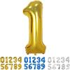 Yoyoin Palloncini Compleanno 1 Anni Oro Palloncino XXL Di 100 Cm Foil Gigante Numero 1 Numeri Gonfiabili Bambino Ragazzo Compleanno Anniversario Decorazione Feste (Oro)