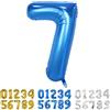 Yoyoin Palloncini Compleanno 7 Anni Blu Palloncino XXL Di 100 Cm Foil Gigante Numero 7 Numeri Gonfiabili Bambino Ragazzo Compleanno Anniversario Decorazione Feste (Blu)