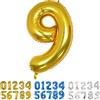 Yoyoin Palloncini Compleanno 9 Anni Oro Palloncino XXL Di 100 Cm Foil Gigante Numero 9 Numeri Gonfiabili Bambino Ragazzo Compleanno Anniversario Decorazione Feste (Oro)