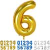 Yoyoin Palloncini Compleanno 6 Anni Oro Palloncino XXL Di 100 Cm Foil Gigante Numero 6 Numeri Gonfiabili Bambino Ragazzo Compleanno Anniversario Decorazione Feste (Oro)