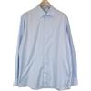 SUITSUPPLY Camicia Uomo 45/17 3/4 Slim Blu Cotone 100% Maniche Lunghe