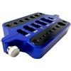 MoSundi Stazione isolante per saldatura in alluminio, 110 x 60 x 15 mm, per connettori XT60/XT90/Banana, compatibile con strumenti RC, colore: rosso blu