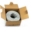 LINK LK305U6C - Cavo UTP solido categoria 6 (305 m, rame AWG24, guaina LSZH, grigio) - Classe CPR Cca S1a d1 - Supporto POE e standard ISO/IEC 11801 per cablaggio strutturato