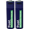 Trust Pile Ricaricabili AA Porta USB-C Integrata, Batterie AA, 2 Pezzi