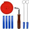 Junhonze 8 Pezzi Kit Per L'Accordatura Del Pianoforte - Strumenti Per Accordare Il Pianoforte - Kit Di Regolazione Pianoforte Professionale,Per Professionisti E Amatori, Pianoforti Verticali E A Coda