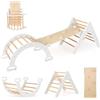 FANTASK- Struttura 4 in 1 con Scivolo Bianco, Colore, 3 STK. (mit Kletterbogen), 10167HSTS-VC