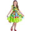 Smiffys Costume ufficiale The Very Hungry Caterpillar Butterfly per bambini, costume da libro di fiabe, vestito colorato e ali di farfalla staccabili con cinturino da polso, costume per ragazze, WBD 3