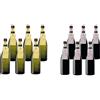 FIOCCO DI VITE Piemonte Doc Bianco Fiocco Di Vite Vino Frizzante 6 Bottiglie 6 x 75cl & Piemonte Doc Barbera Frizzante Fiocco Di Vite Rosso Vino Frizzante 6 Bottiglie 6x75cl