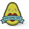 Legami Enamel Metal Pin - Pin Your Style! - Avocado, Multicolor, 0
