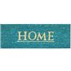 Jute & Co. Jute & Co Home Zebrino Stampato, Fondo PVC, Cocco/PVC, Turchese, 26 x 75 cm