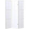 PEGANE Paravento giapponese Shoji in legno bianco di 3 pannelli
