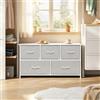 staronce Cassettiera con 5 cassetti, larghezza 100 cm, in stile vintage, per soggiorno, corridoio, camera da letto, struttura in metallo stabile, grigio chiaro
