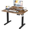 Devoko 120 x 60 cm Scrivania Regolabile in Altezza Supporto per Monitor