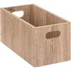 5 five simply smart Five - Scatola portaoggetti 15 x 31 x 15 cm, in Legno, Colore Rovere