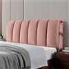 Piseiii Cuscini Testiera Letto Matrimoniale Imbottita, Rimovibile E Lavabile Copri Testiera, Addensato Cuscini Grandi Per Testata Letto Anti-Collisione,180 * 60cm,Darkpink
