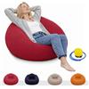 Yunlaishaocer Pouf Gonfiabile con Una Pompa,103 x 60 CM Poltrona Gonfiabile per Bambini e Adulti, Lavabile Pieghevole Divano Gonfiabile da Interno et Esterno, per Casa, Giardino,Viaggi (Rosso)