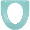JHKNNK Copriwater Pieghevole Portatile, Cuscino WC in Plastica Verde | Vater Portatile, Superficie Antiscivolo, Pulizia Facile, per Bagni Pubblici e Casa