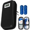 Generico Borsa Frigo Insulina Viaggio - Contenitore Farmaci Con Display Termico | Borsa Portatile Rinfrescante + 2 Piastre Gel | Piccola Custodia Isolata Per Forniture Diabetiche, Vacanze, Esterno